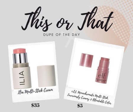 Dupe of the Day!
Ilia vs elf
$35 vs $5

#LTKbeauty #LTKstyletip #LTKsalealert