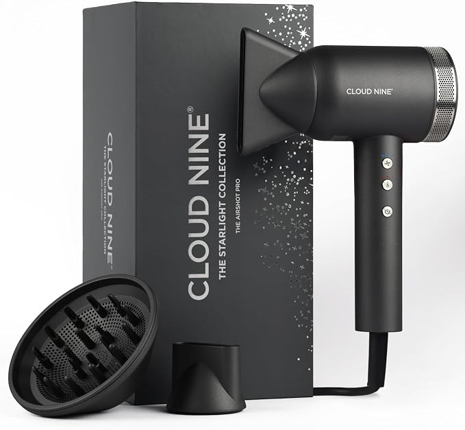 Cloud Nine The Airshot Pro Hair Dryer with Diffuser for Women, 1600W, Grey | Amazon (UK)