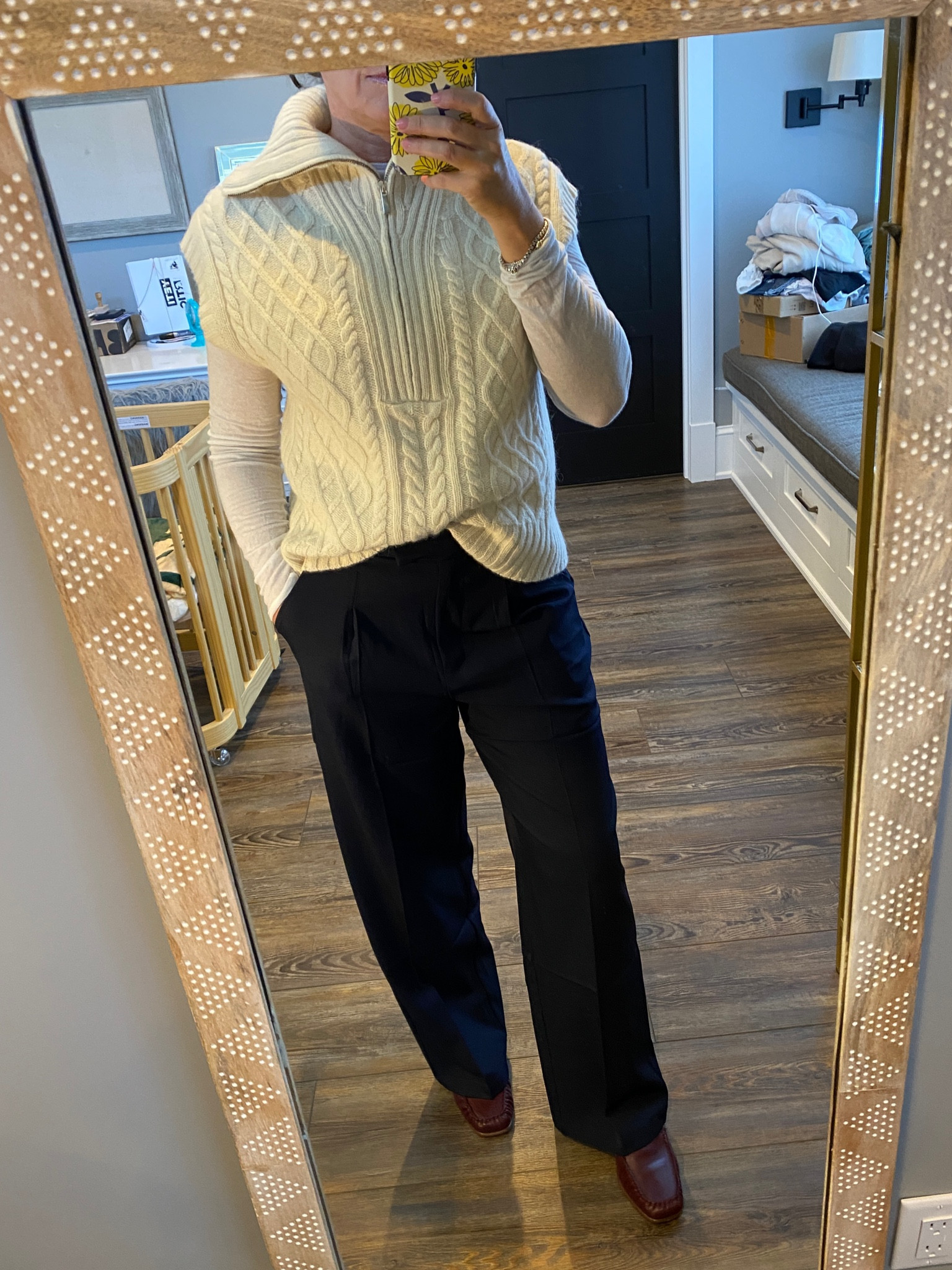 5’7 ish size medium 