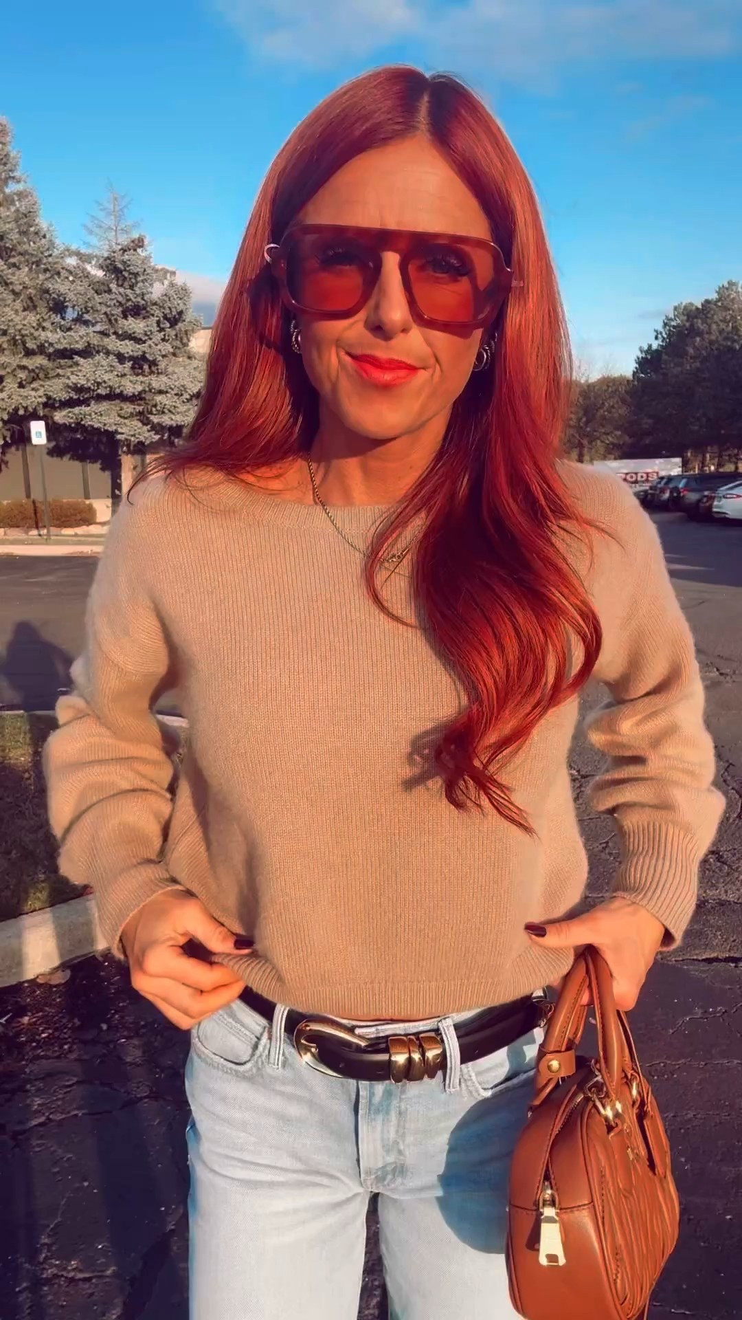 You need these jeans! Perfect length and not to big of a flare and oh so soft! Mother jeans for the win every time!!

#ltkootd #ltkfalloutfitinspo #ltkdenim
Aritzia sweater xs

#LTKGiftGuide #LTKStyleTip #LTKU