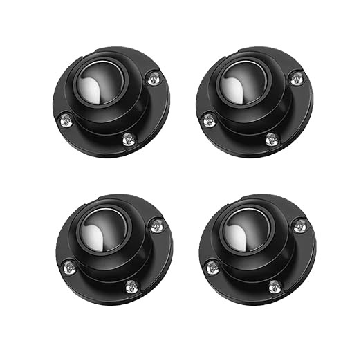 4 Pack Self Adhesive Caster Wheels 1 Inch for Furniture, Load Capacity 28LBS Per Wheel, Low Profi... | Amazon (US)