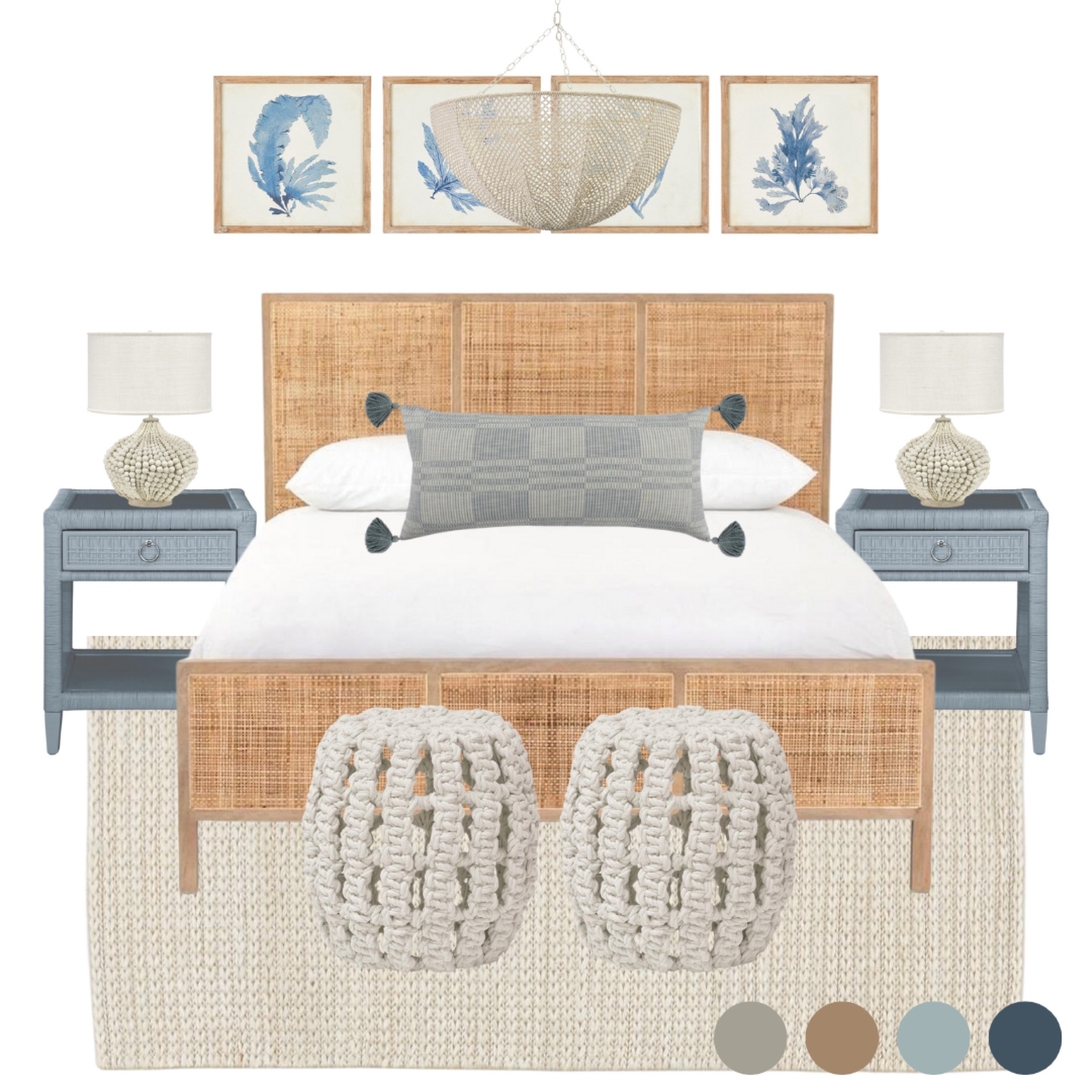 Coastal Theme Bedroom 🌊 

#LTKhome