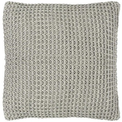Haven Knit Pillow - Light Grey/Natural - 20"X20" - Safavieh | Target