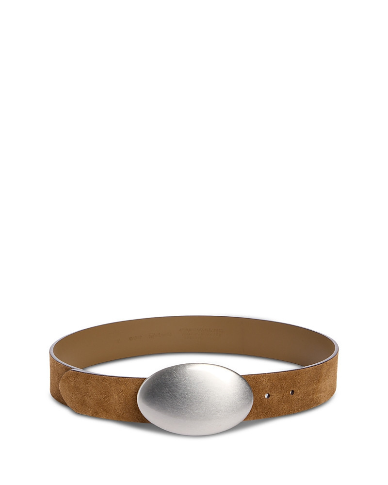 Madewell Women's Oval Plaque Suede Belt | Bloomingdale's (US)