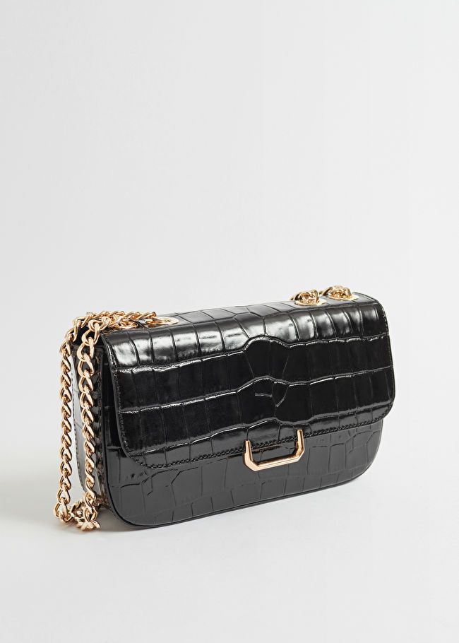 Croc Embossed Leather Chain Bag | & Other Stories US