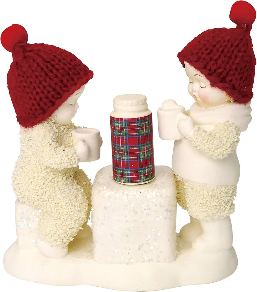 Department 56 Snowbabies Christmas Memories Cold Days Warm Cocoa Porcelain Figurine, 4 Inch | Amazon (US)