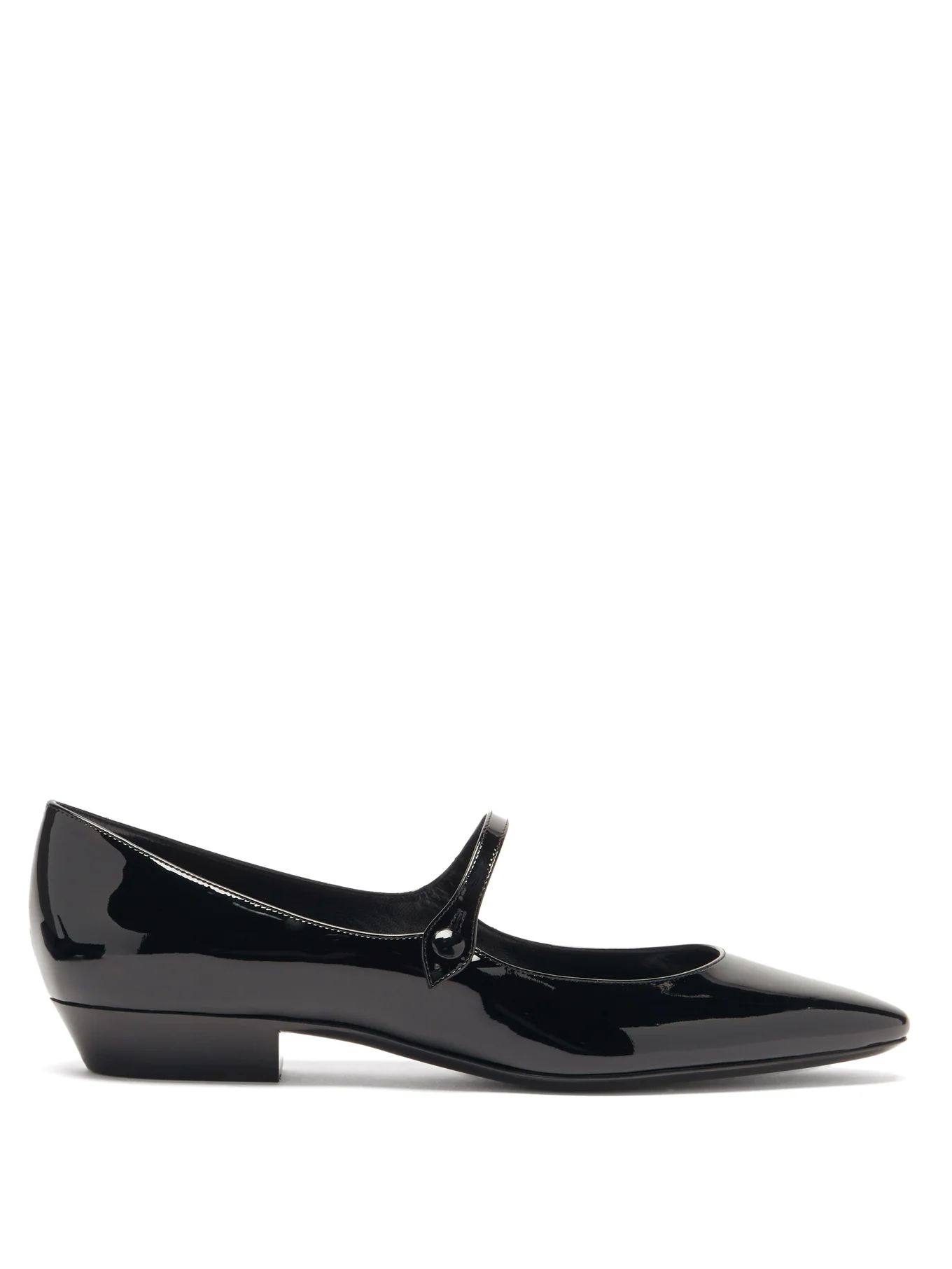 Sixtine patent-leather Mary Jane flats | Saint Laurent | Matches (US)