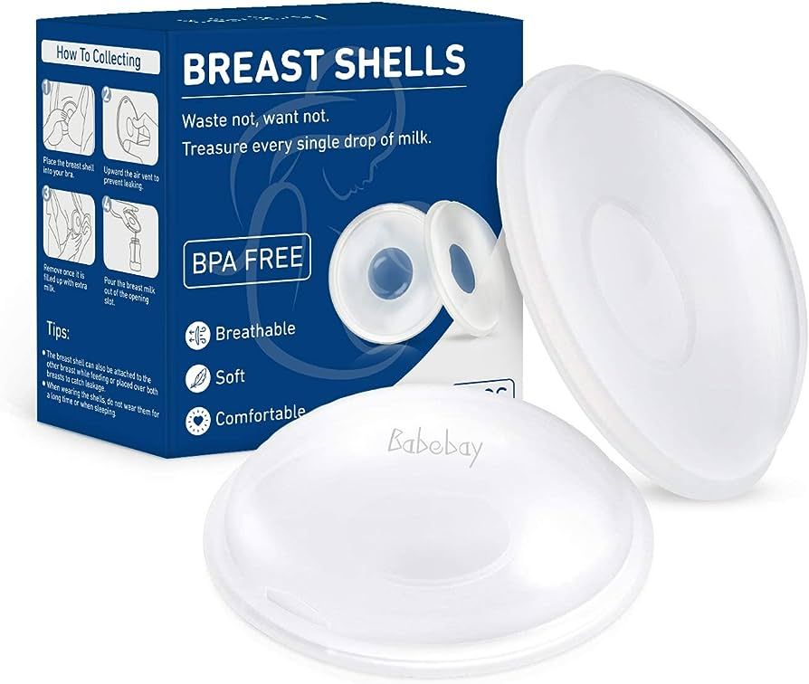 Breast Shells, Nursing Cups, Milk Saver, Protect Sore Nipples for Breastfeeding, Collect Breastmi... | Amazon (US)