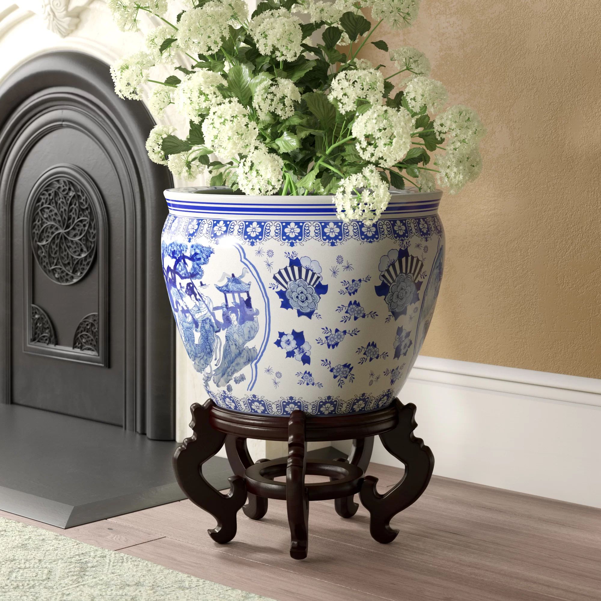 Lark Manor Prunty Chinese Porcelain Pot Planter | Wayfair | Wayfair North America