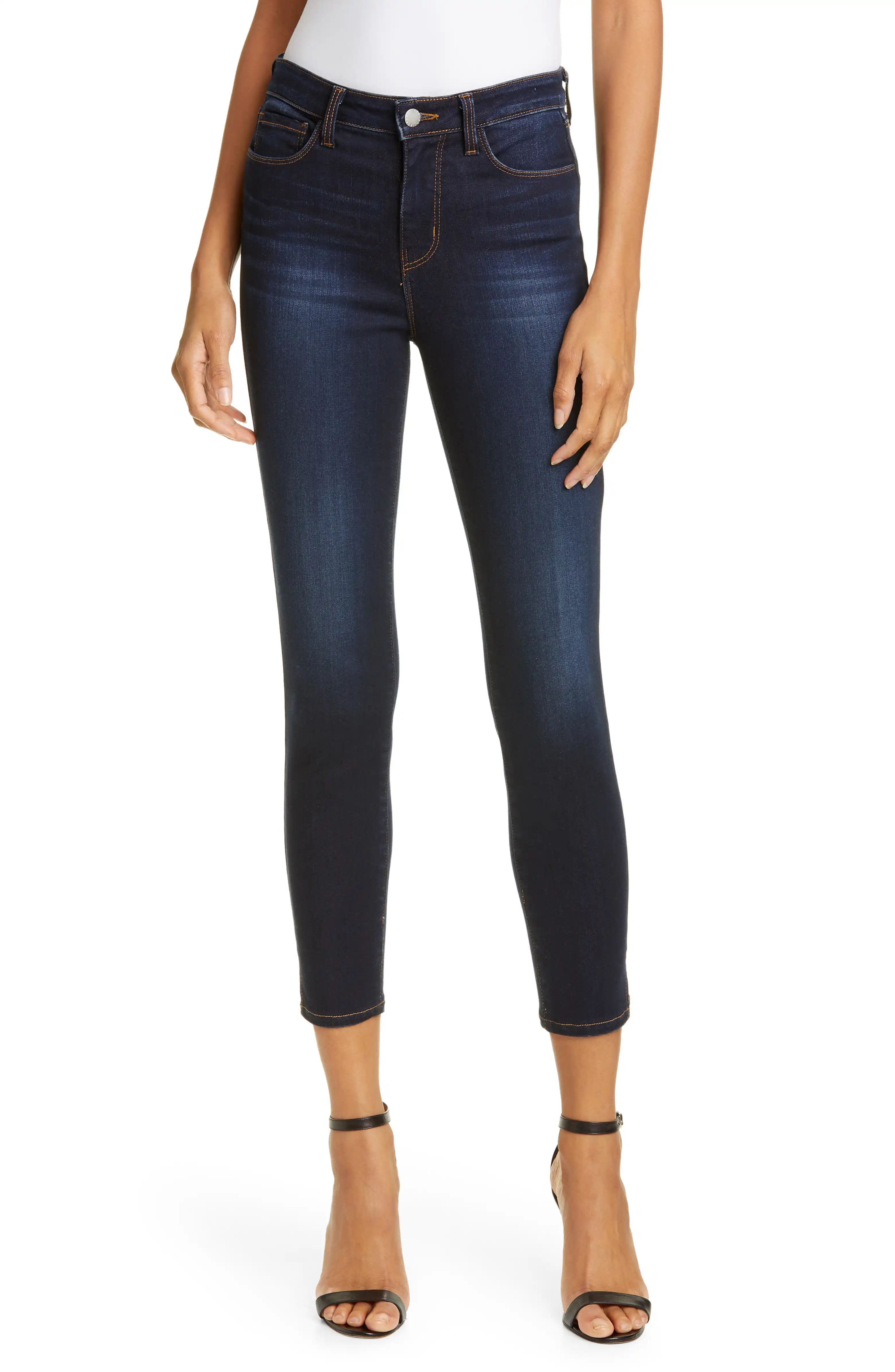 Avery High Waist Side Slit Skinny Jeans | Nordstrom