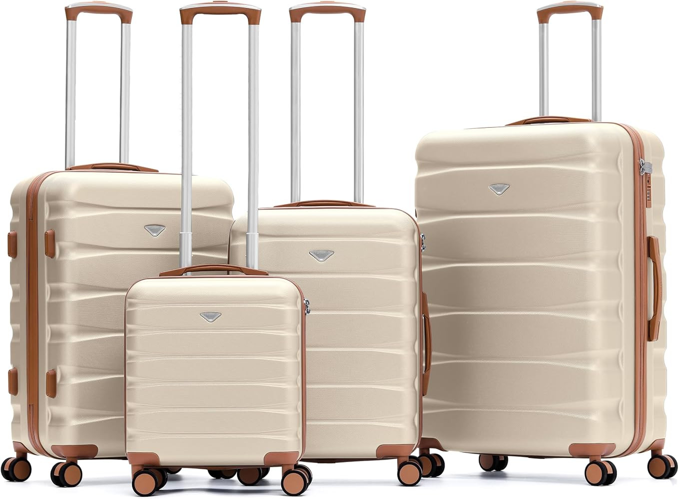 Flight Knight Luggage Set For Travel Expandable 4 Piece Large Checked Bags TSA Lock 360 Silent Do... | Amazon (US)