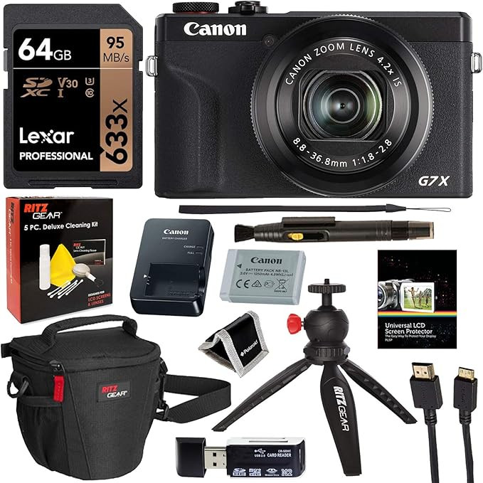 Canon PowerShot G7X Mark III 20.1MP 4K Digital Camera with 4.2X Optical Zoom Lens 24-100mm f/1.8-... | Amazon (US)