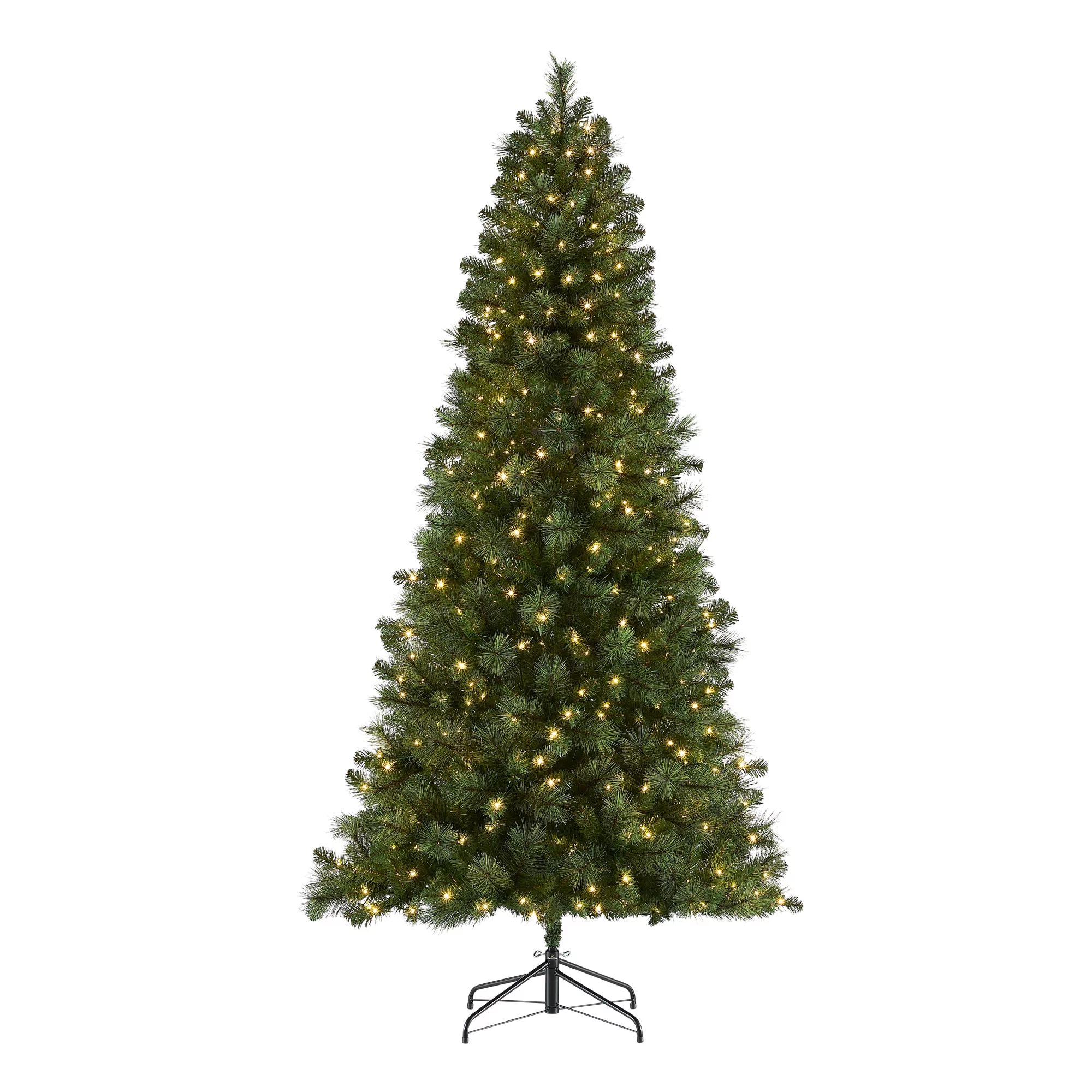 Holiday Time 7.5-Foot Pre-Lit Davenport Pine Artificial Christmas Tree - Walmart.com | Walmart (US)