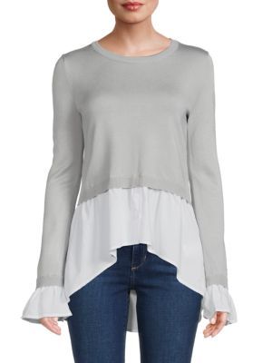 VIGOSS ​Layered Sweater Top on SALE | Saks OFF 5TH | Saks Fifth Avenue OFF 5TH