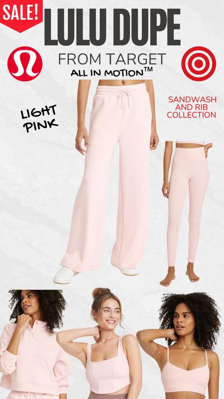 Light pink Lululemon dupes from Target 

#LTKsalealert #LTKstyletip #LTKxTarget