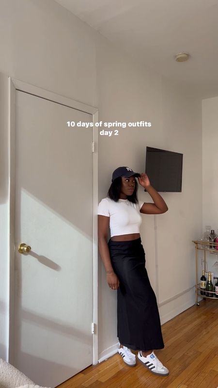 Spring outfits, overalls, white crop top, spring fashion, spring style, outfit inspo, maxi skirt, sneakers, black purse, casual outfit, sporty outfit, everyday outfit, casual chic 

#LTKfindsunder100 #LTKSpringSale #LTKsalealert
