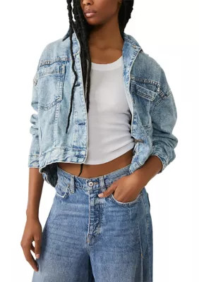 Free People Women's Opal Swing Denim Jacket | Belk