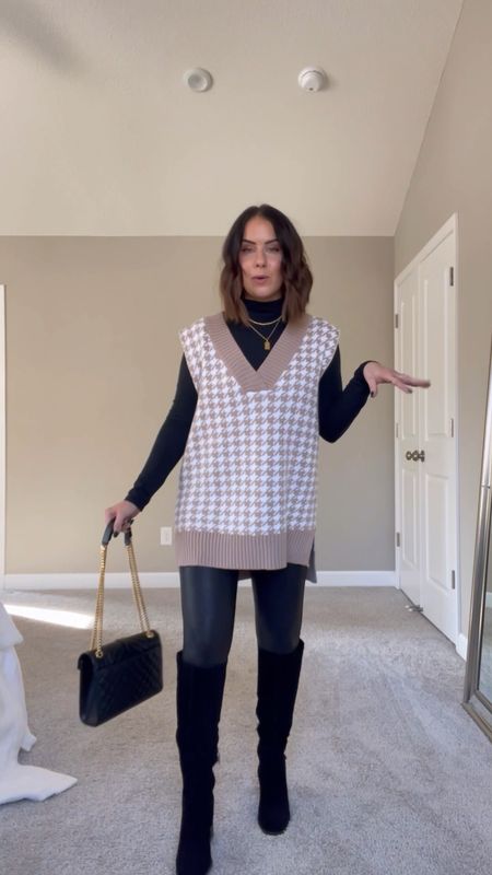 thanksgiving outfit - turtleneck and Spanx leggings 20% off and dolce vita boots 30% off!!! M in Spanx, petite in pants, S in vest

#thanksgivingoutfit #holidayoutfit #spanx #blackfriday

#LTKCyberweek #LTKshoecrush #LTKHoliday