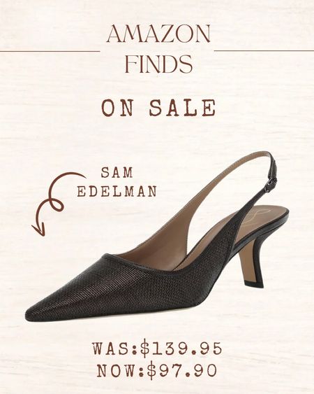 Sam Edelman sling back kitten heels on sale from Amazon!

#LTKStyleTip #LTKShoeCrush #LTKSaleAlert