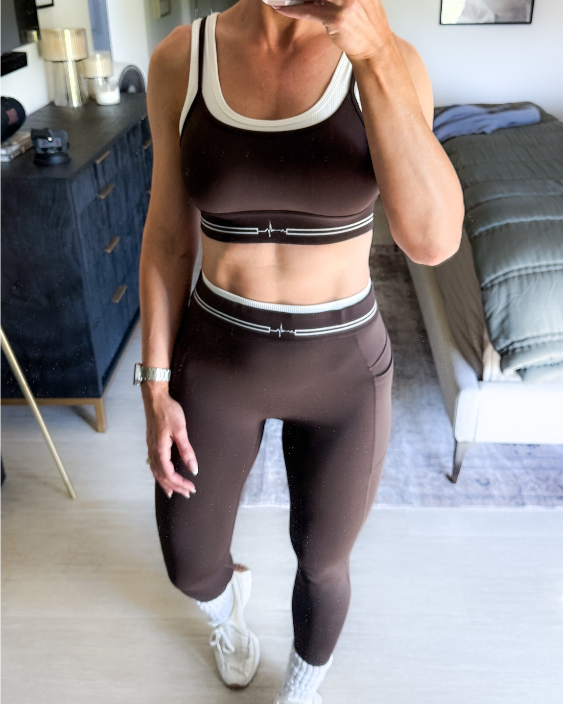 So impressed with this set from Amazon! Thick yet buttery soft, stays put and I love the built-in layered look. 

#LTKootd #LTKfitnessgoals #LTKOver40