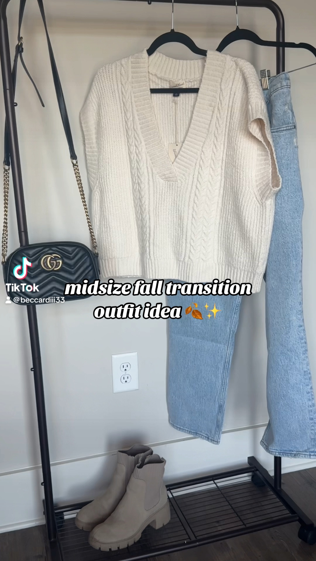 midsize summer 🐚🌾 to fall 🍂☕️ transition outfit idea 🫶🏼✨

#LTKmidsize #LTKstyletip #LTKSeasonal
