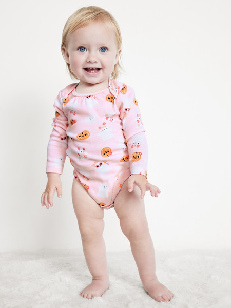 Printed Long-Sleeve Bodysuit for Baby | Old Navy | Old Navy (US)