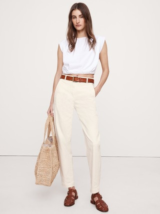 The Weekender Slim Barrel-Leg Pant | Banana Republic (US)