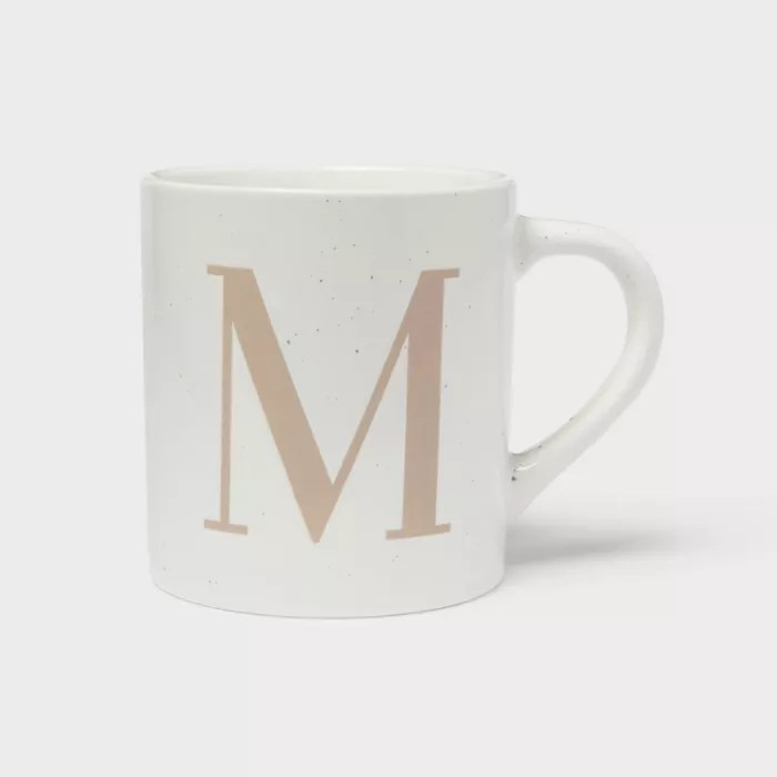 16oz Stoneware Monogram Mug - Threshold™ | Target