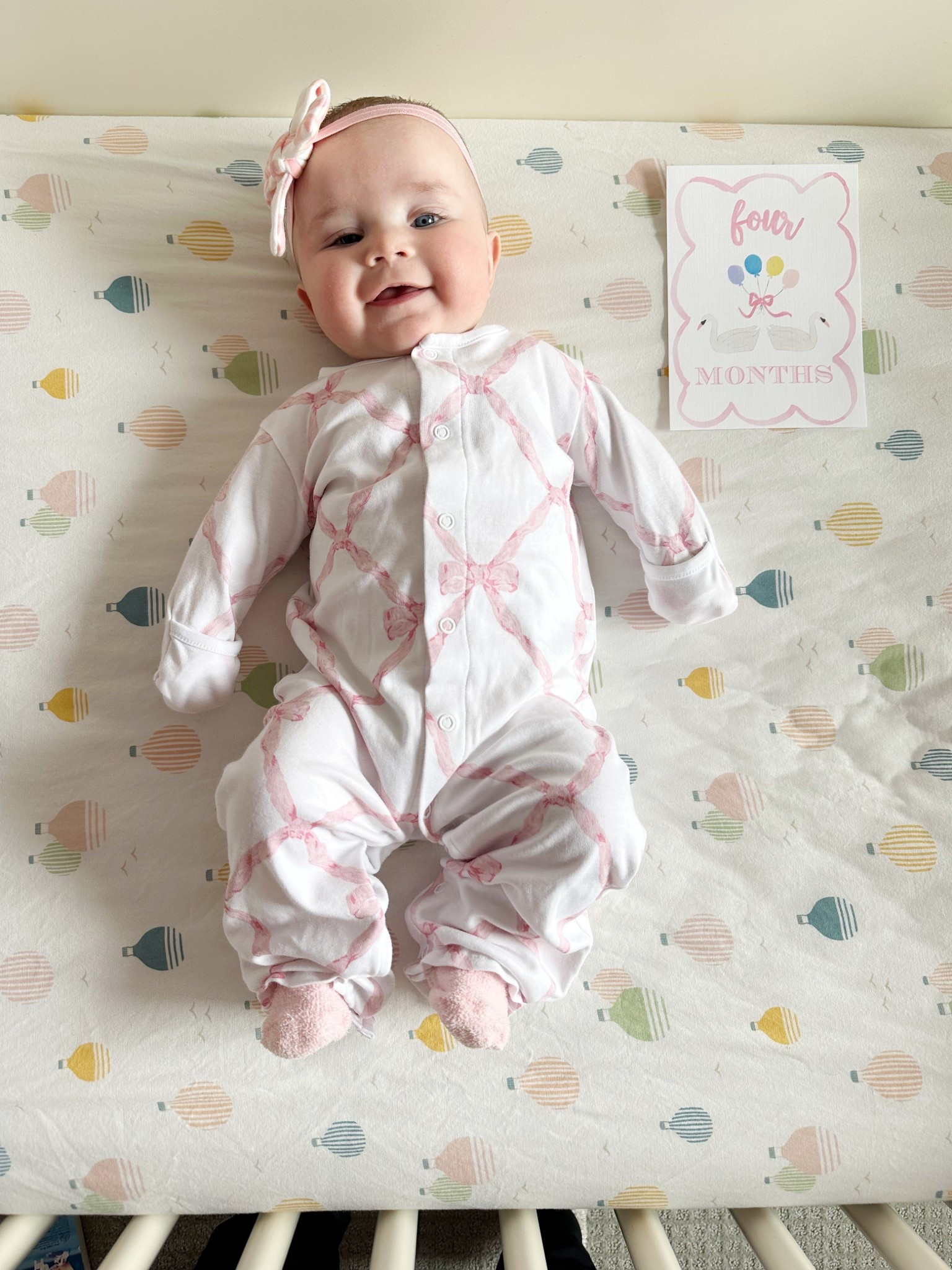 Can’t believe this little sweetie is already four months old! Time flies when you’re having fun and also not sleeping! 🤪🩷 

#LTKmomlife #LTKBaby #LTKHome