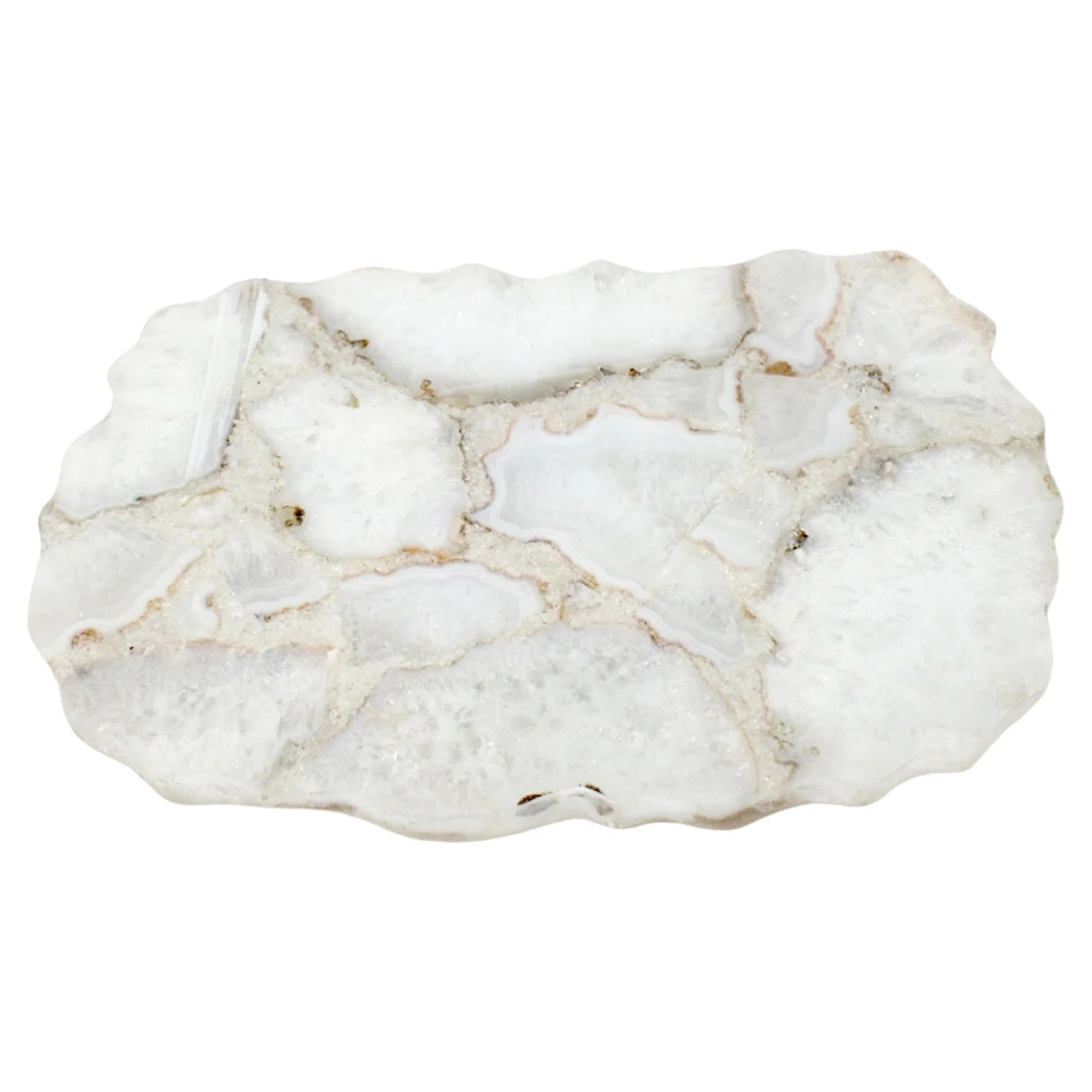 Joss & Main Amalia White Agate Platter | Wayfair | Wayfair North America