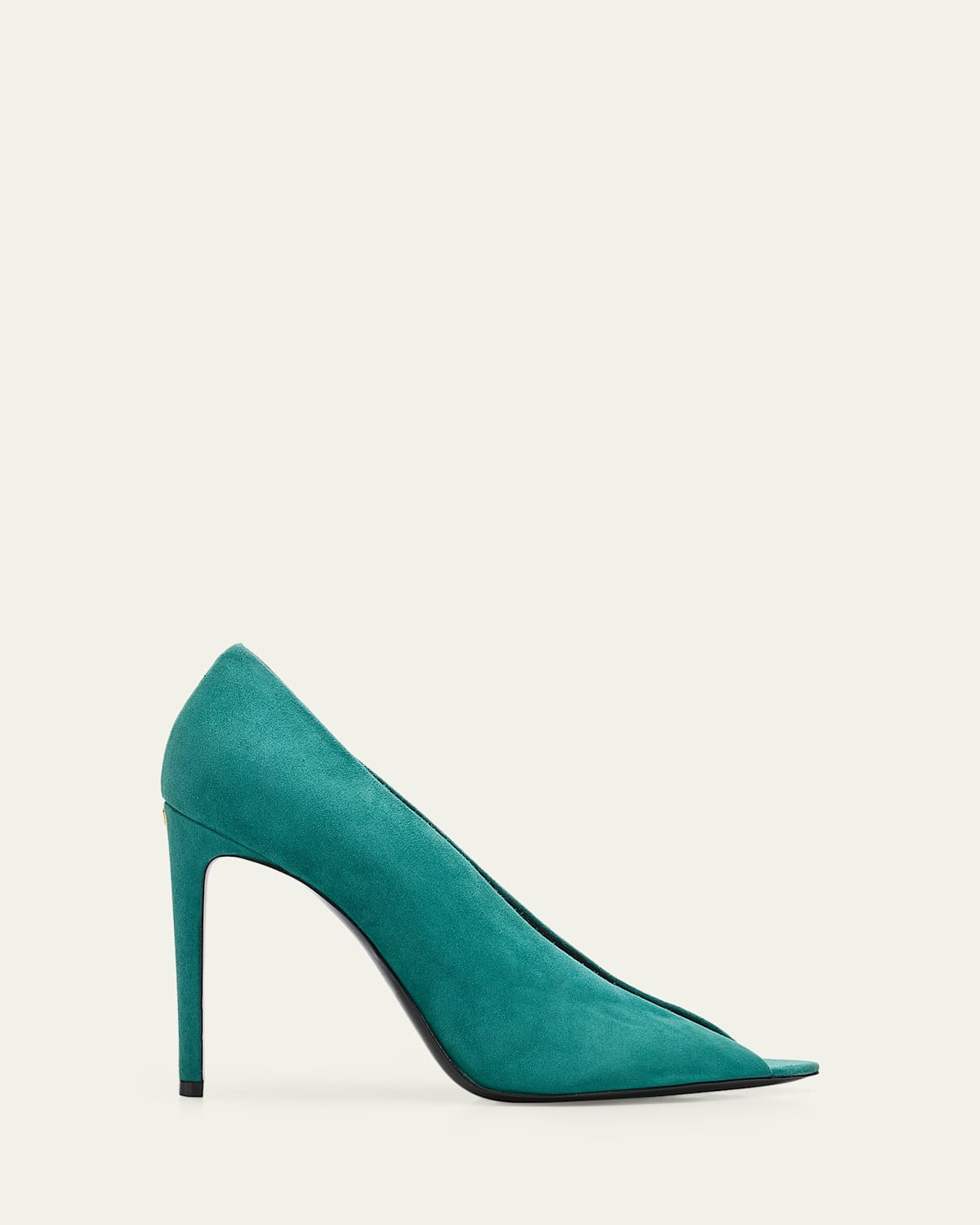 105mm Open Toe Révélé Suede Pumps | Bergdorf Goodman