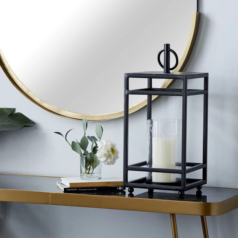 18.75" Iron Tabletop Lantern | Wayfair North America