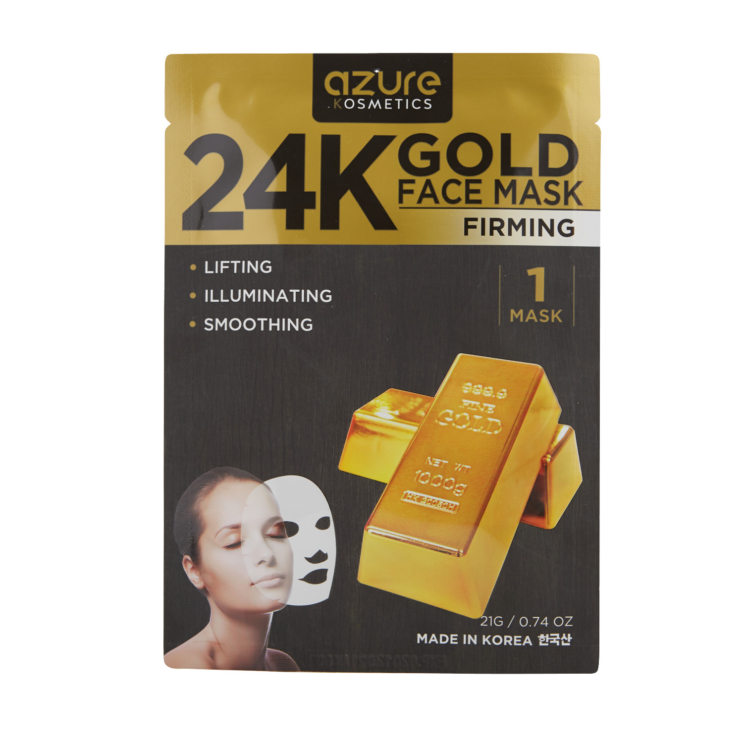 Azure Cosmetics 24K Gold Sheet Mask | Sally Beauty