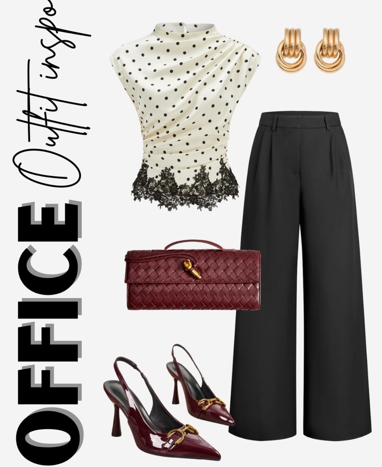 Wear to work black trousers designer look for less woven clutch statement earrings chunky earrings 

#LTKdayinmylife #LTKWorkwear #LTKSaleAlert

#LTKWorkwear #LTKU #LTKOver40