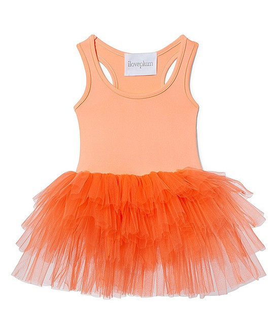 iloveplum Girls' Tutu Dresses ORANGE - Orange Amira Tutu Dress - Infant & Girls | Zulily