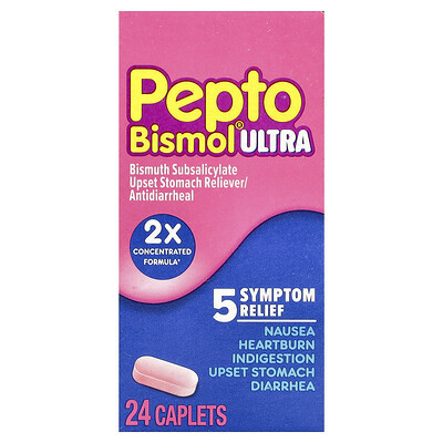 Pepto Bismol, Pepto Bismol® Ultra, 24 Caplets | iHerb