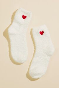 Cozy Heart Socks | Altar'd State