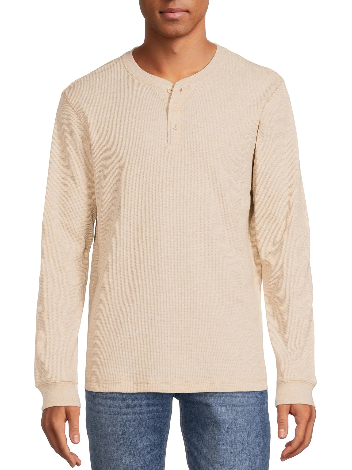 George Men's and Big Men's Long Sleeve Thermal Henley Shirt - Walmart.com | Walmart (US)