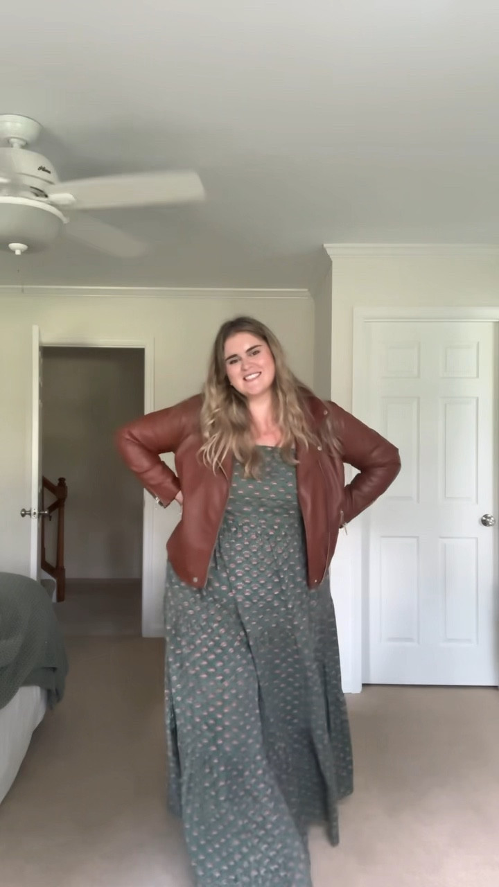 I’m loving this fall transitional outfit! I styled my own Carla Kiley Collection dress (not yet on LTK) with a brown faux leather jacket for the perfect mix of chic and cozy. It’s such an easy look to put together as the weather starts to cool down. Can’t wait for you to see more from my collection! #CarlaKileyCollection #FallFashion #TransitionalOutfit #CurvyStyle #FauxLeatherJacket #LTKCurves #PlusSizeFashion

#LTKPlusSize #LTKVideo #LTKStyleTip