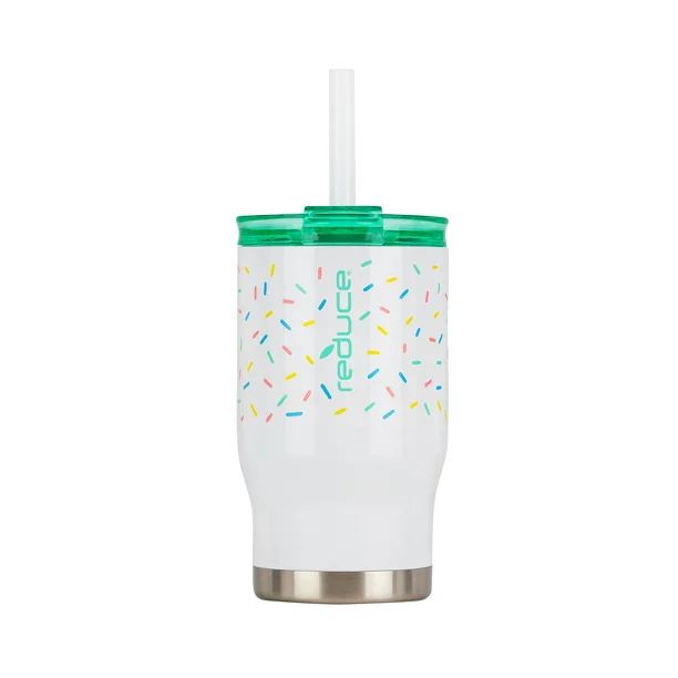 Reduce Coldee 14oz Stainless Steel Kids Tumbler with 3-in-1 Straw Lid, Sprinkles Print | Walmart (US)