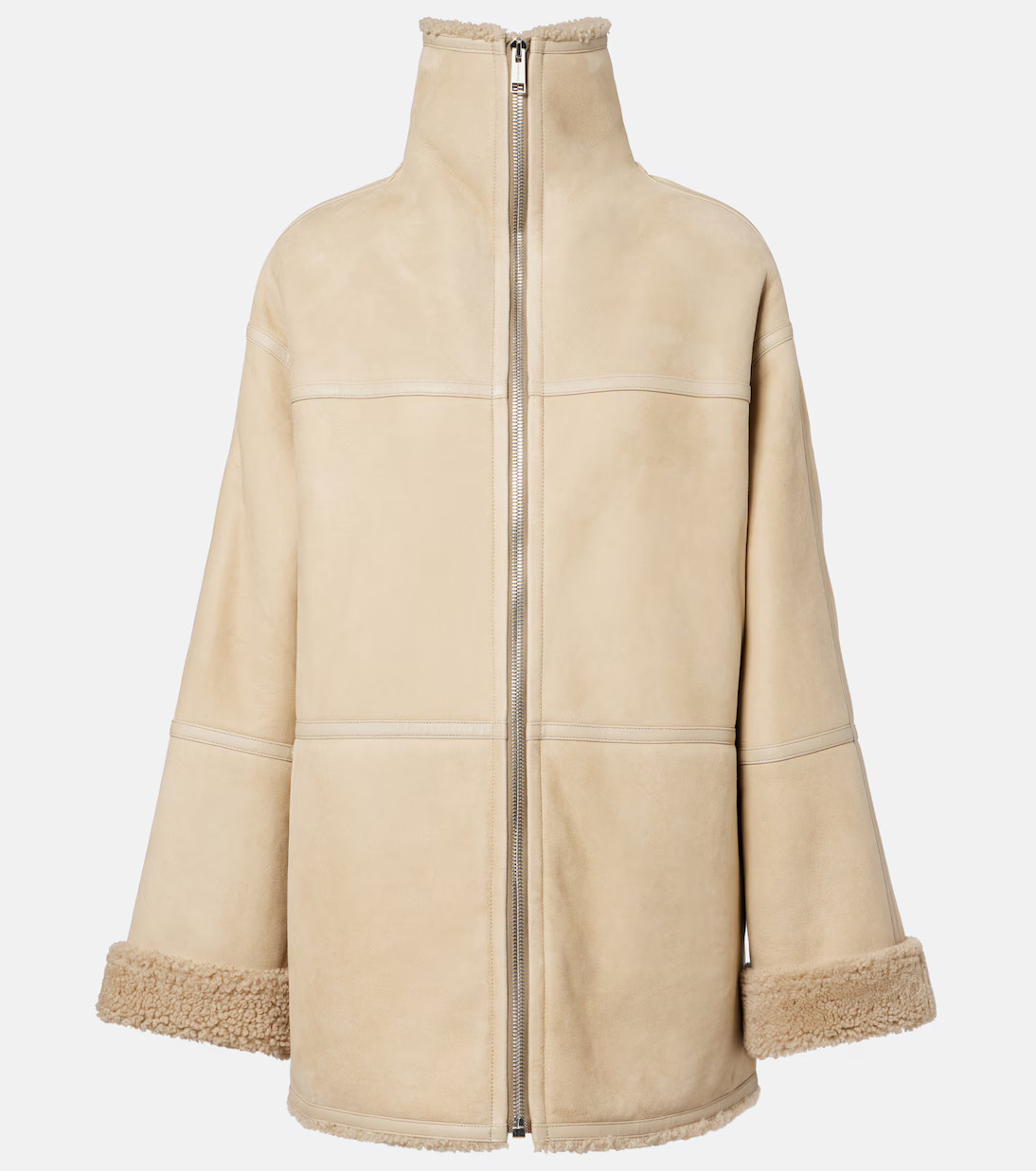 Reversible leather and shearling jacket | Mytheresa (INTL)