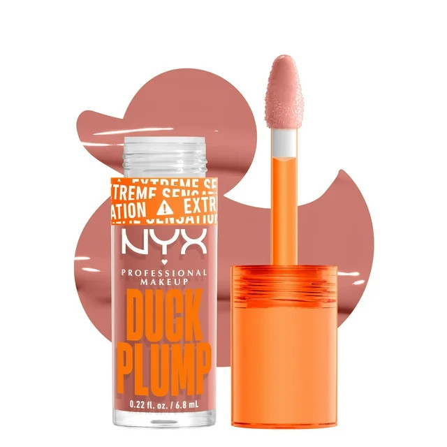 NYX Professional Makeup Duck Plump Plumping Lip Gloss, Bangin Bare, 0.23 fl oz | Walmart (US)