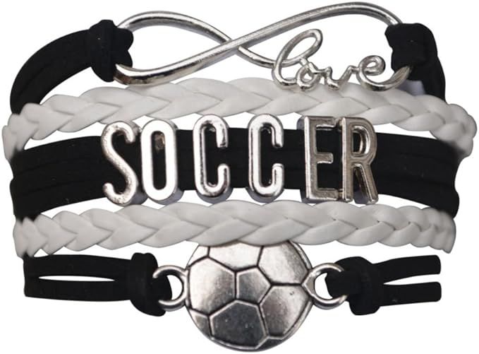Infinity Collection Soccer Gifts, Soccer Bracelet, Soccer Jewelry, Adjustable Soccer Charm Bracel... | Amazon (US)
