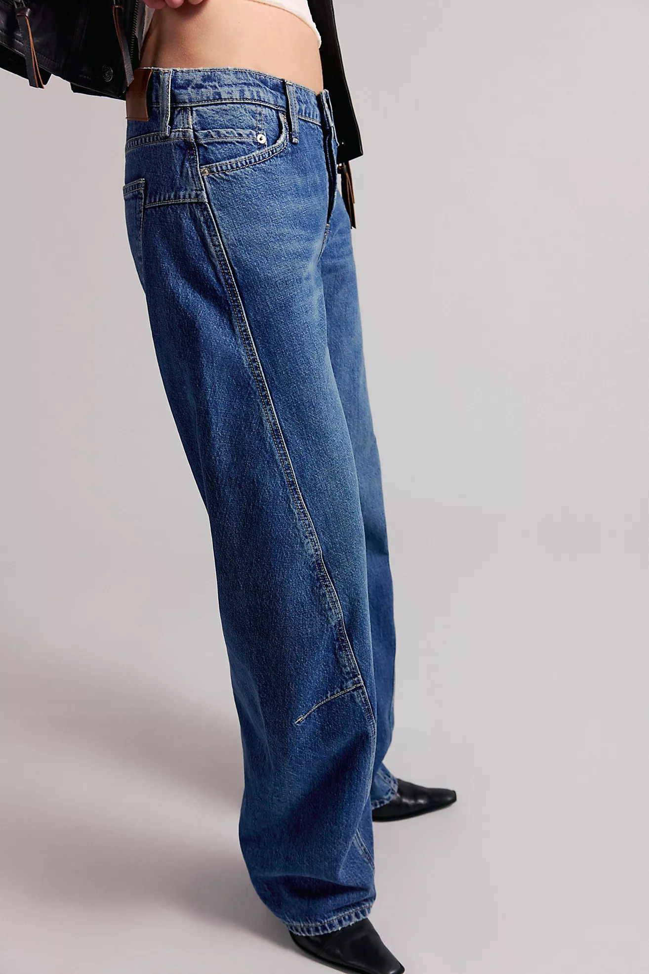 We The Free Fable Low-Rise Twisted Bowed Jeans | Free People (Global - UK&FR Excluded)
