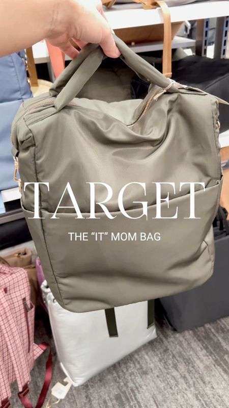 The IT mom bag! This would make a super cute diaper/backpack. I love the fabric! Also has a shoulder strap which I love; there’s more than three colors, I tagged my favorite below plus the mini options! #target #targetstyle #targetbackpack 🖤

#LTKGiftGuide #LTKunder50 #LTKbaby
