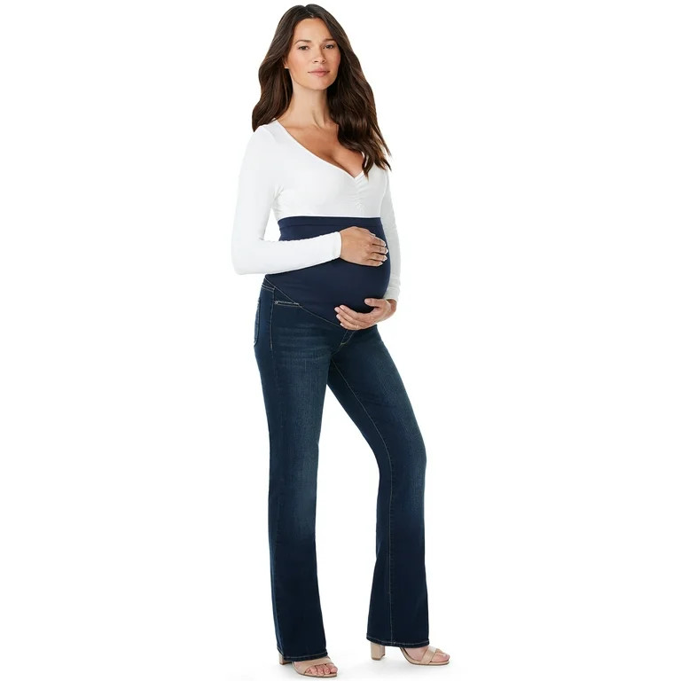Sofia Jeans by Sofia Vergara Marisol Bootcut Full Band Maternity Jeans | Walmart (US)