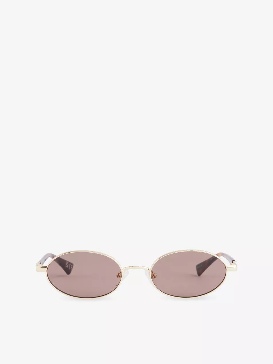Icicle Oval-Frame Metal Sunglasses | Selfridges