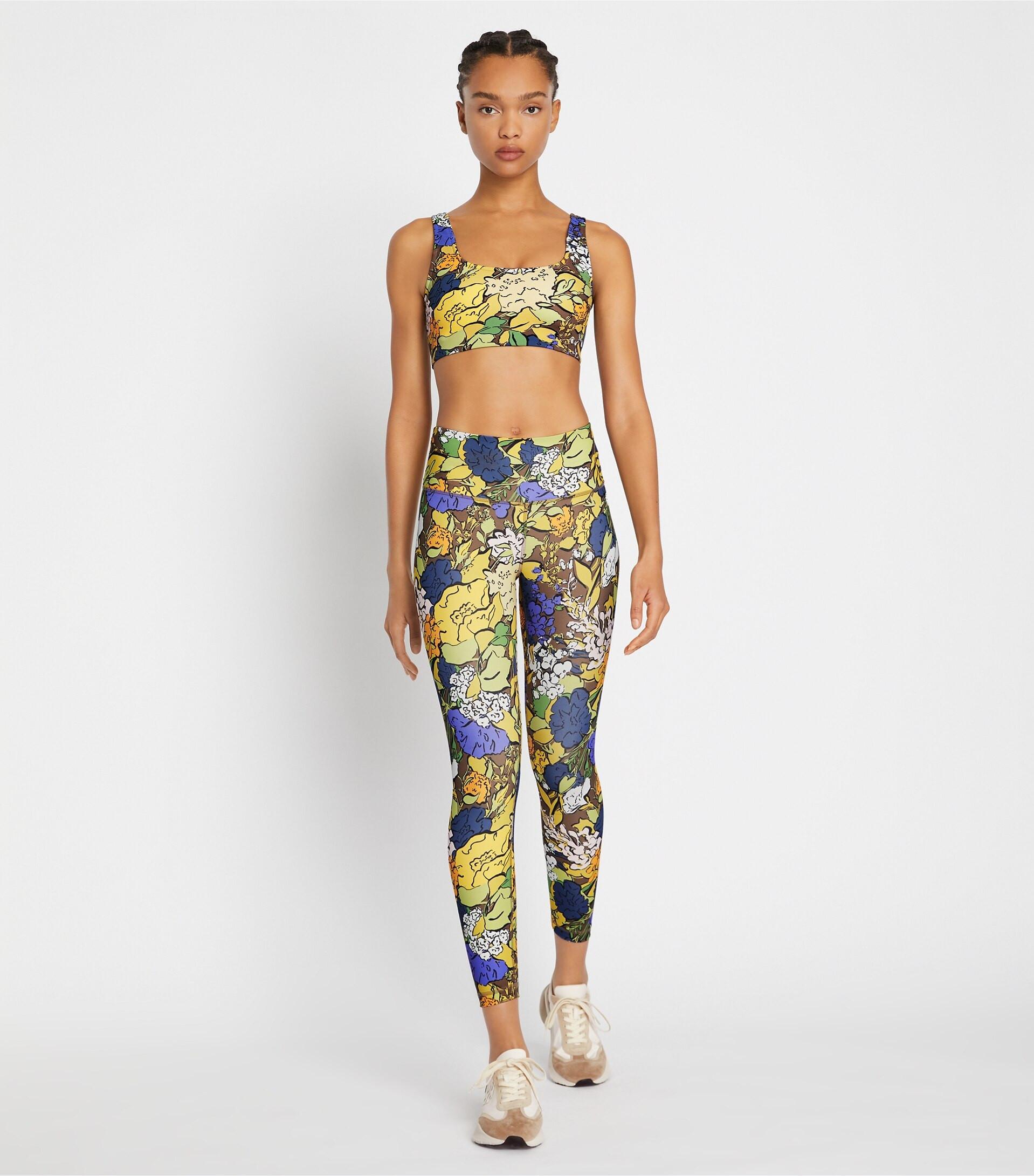 High-Rise Printed Weightless 7/8 Leggings | Tory Burch (US)