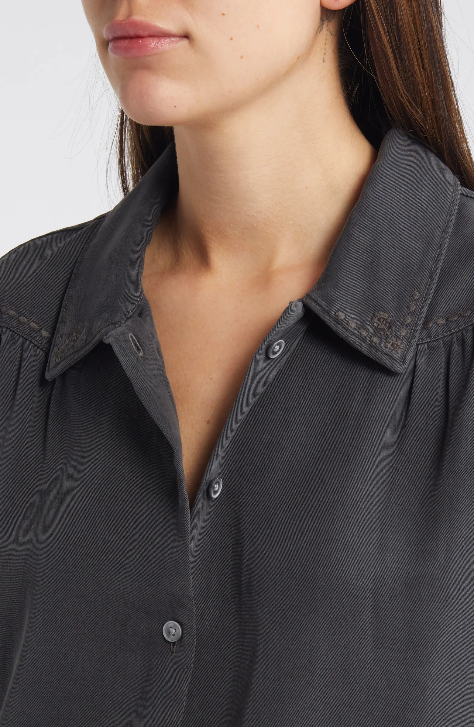Treasure & Bond Embroidered Button-Up Shirt | Nordstrom | Nordstrom