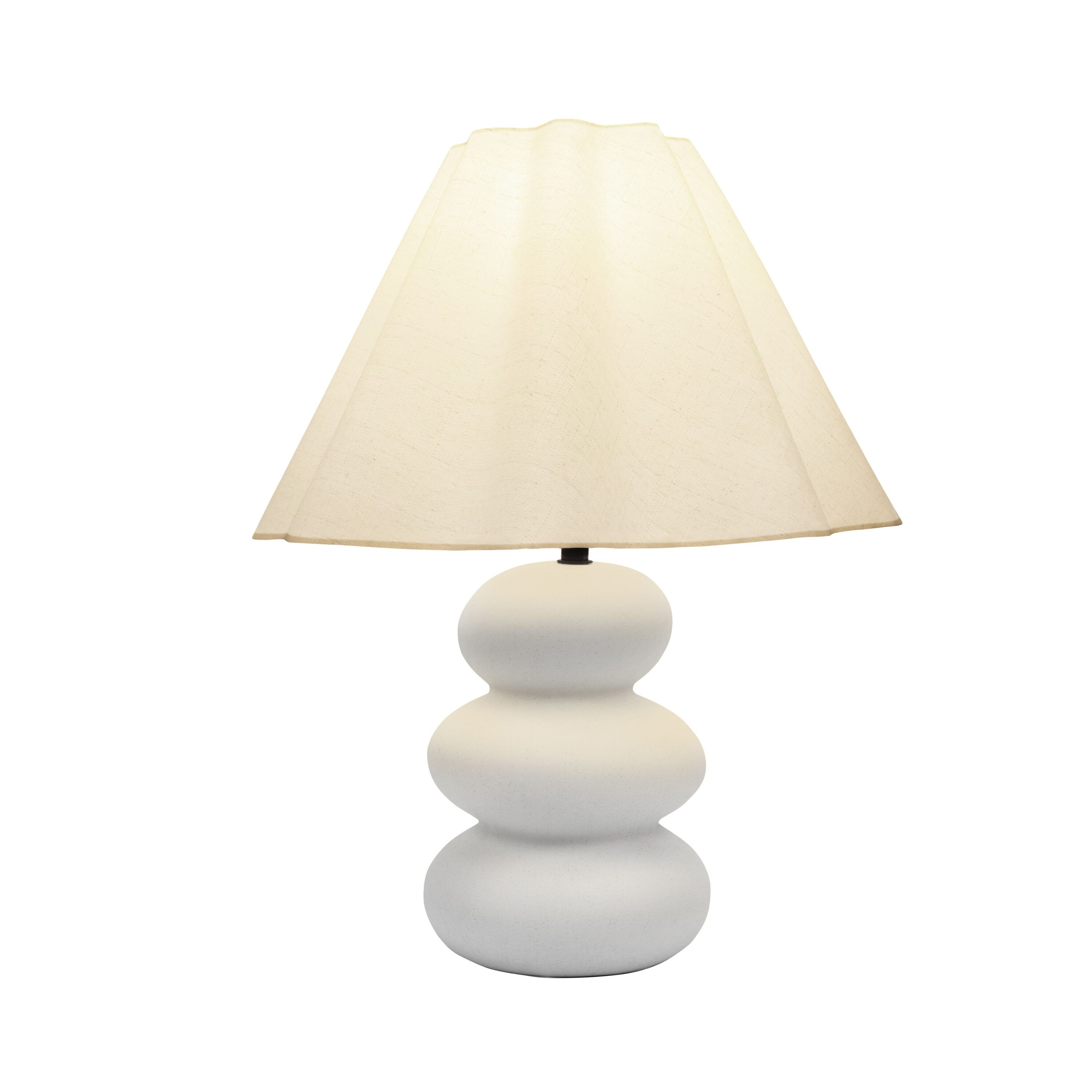 Brightech 17.5-in Kelsey LED Bohemian Table Lamp with Cream Ceramic Base | TL-KLSY-WHT | Lowe's